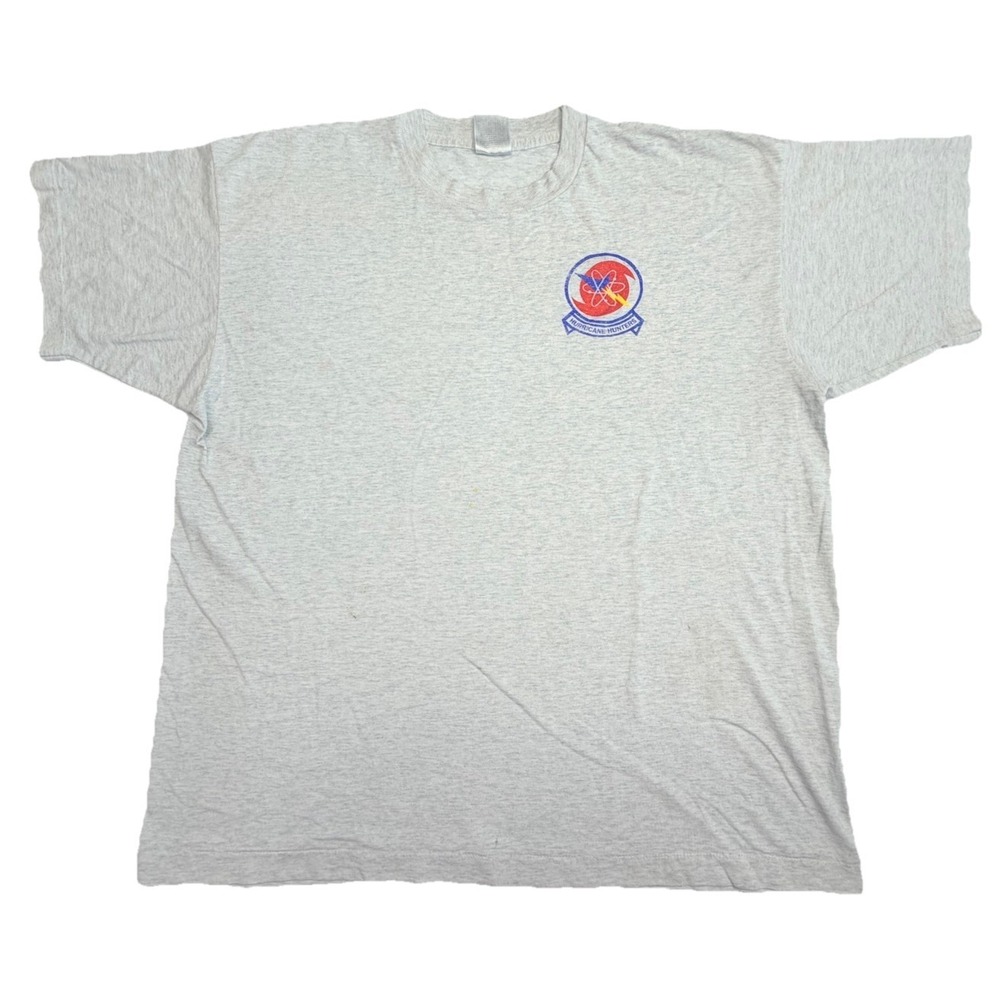 Vintage Hurricane‎ Hunters Single Stitch T-Shirt USAF Gray XL Made in USA